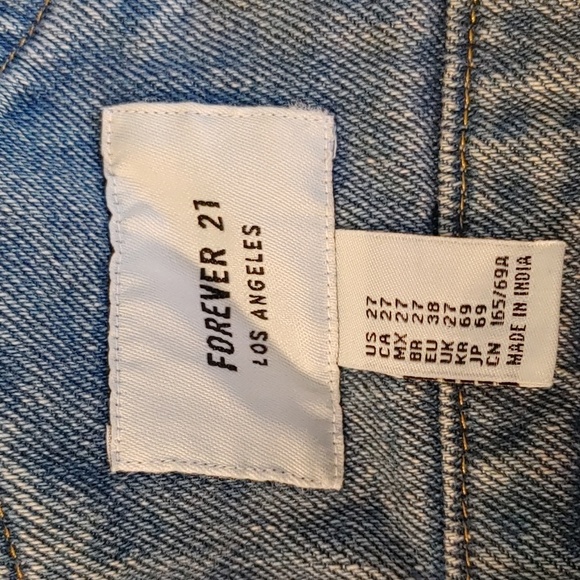 🍁FOREVER 21 WESTERN DENIM DRESS - Picture 7 of 9